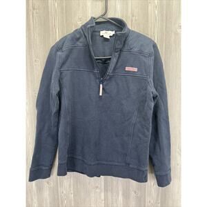 Vineyard Vines Marthas Vineyard Womens Navy Blue S‎ Pullover Sweater 1/4 Zip